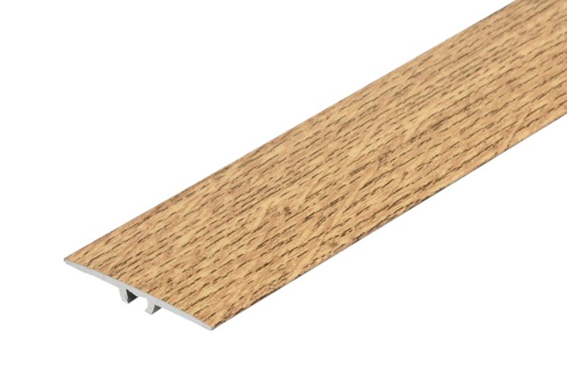 Profil progowy płaski Cezar Dąb Naturalny 35mm 0,93m aluminiowy 1 szt.