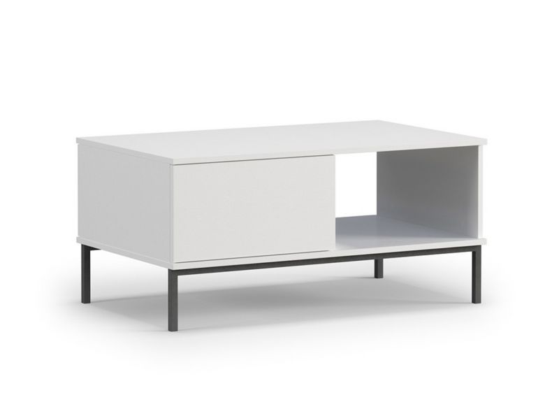 Stolik kawowy z szufladami Bettso Claw 100cm do salonu biały 1szt.