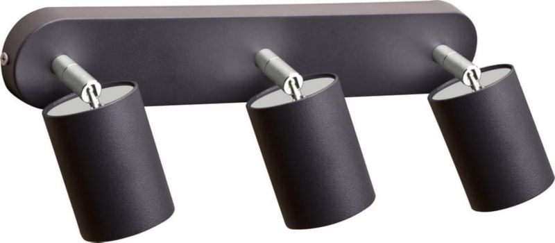 Spot oprawa sufitowa Nowodvorski Lighting Eye grafitowo-chromowany 3 x GU10 x 10W IP20 wym: 33 x 7 cm - 1 szt.