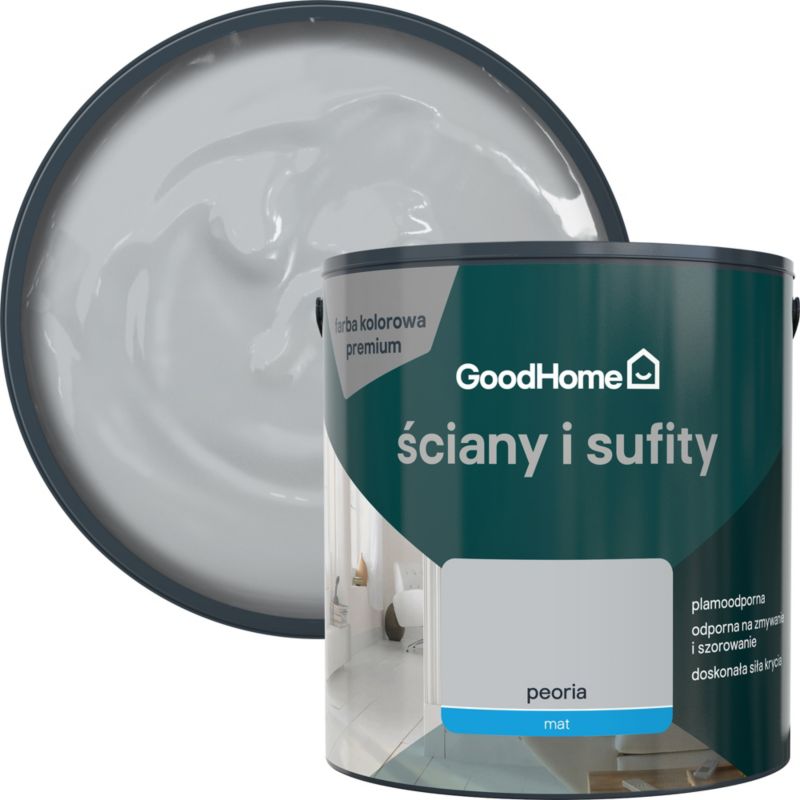 Farba plamoodporna GoodHome Premium Ściany i Sufity peoria 2,5 l