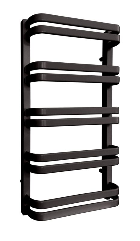 Grzejnik łazienkowy LUXRAD Perseid 798 x 430 mm czarny mat str. 1 szt