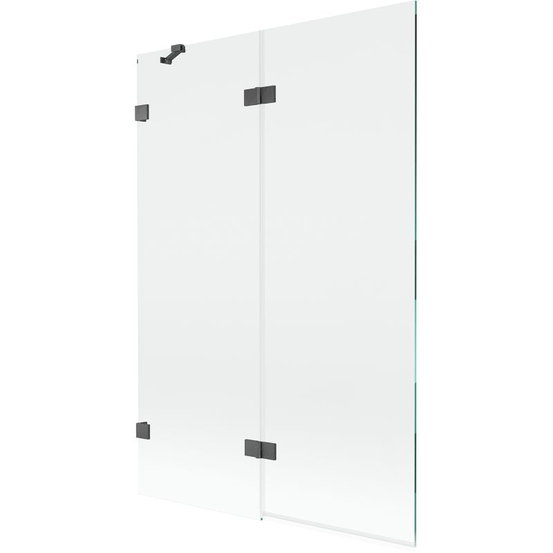 Parawan nawannowy Mexen Lunar gun gray szczotkowany 120x150 cm 2-skrzydłowy 1 szt