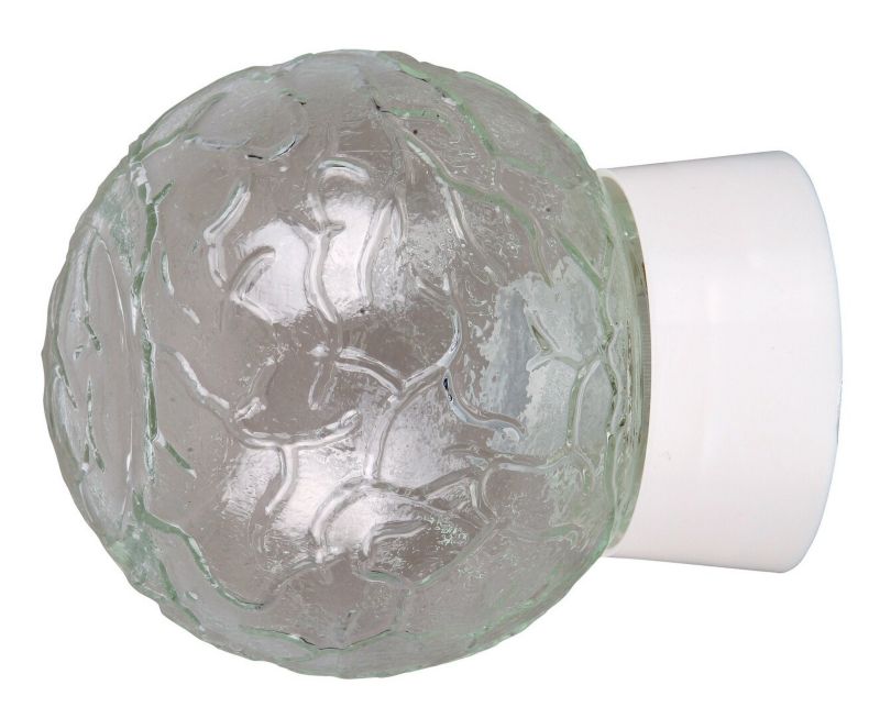 Kinkiet ścienny Rabalux Grace biały szklana kula 1 x E27 x 60W IP20 wym: 18 x 14 x 18 cm - 1 szt.