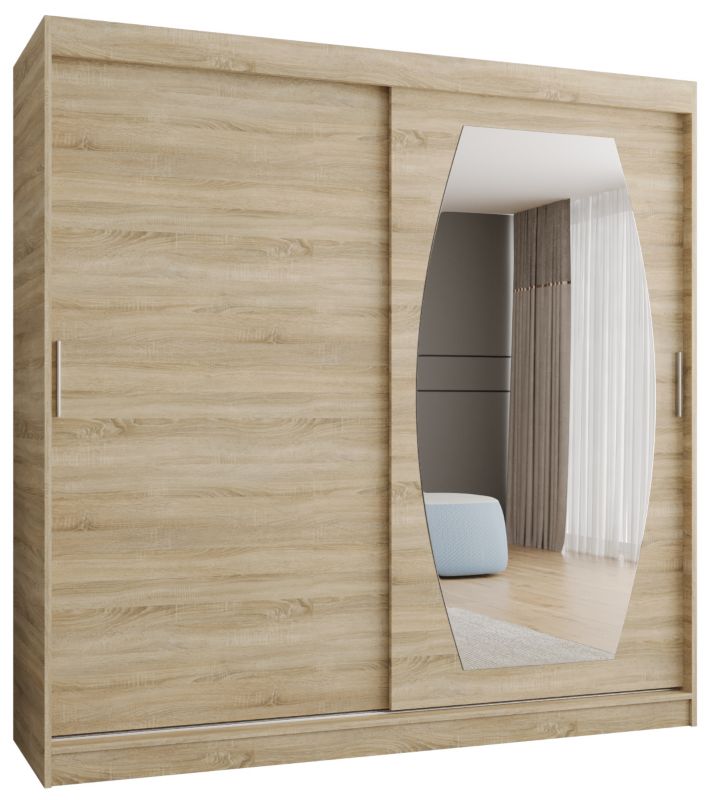 Szafa przesuwna Garderoba Abiks ROSSA 200 dąb sonoma 1szt.