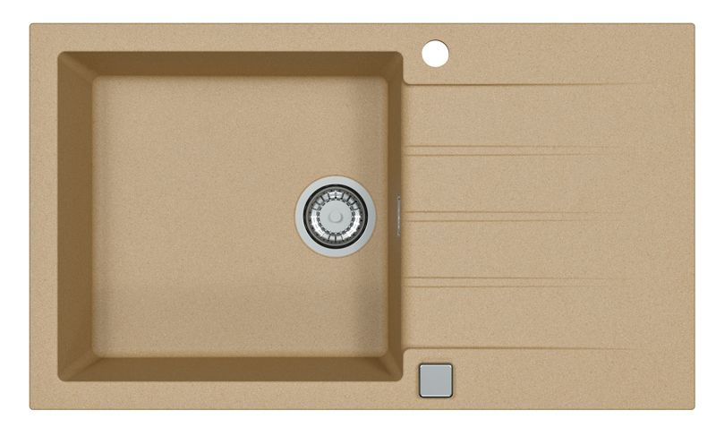 Zlewozmywak granitowy Alveus Cadit 40 kol. 55 beż (86x50) 1-komorowy 1szt.