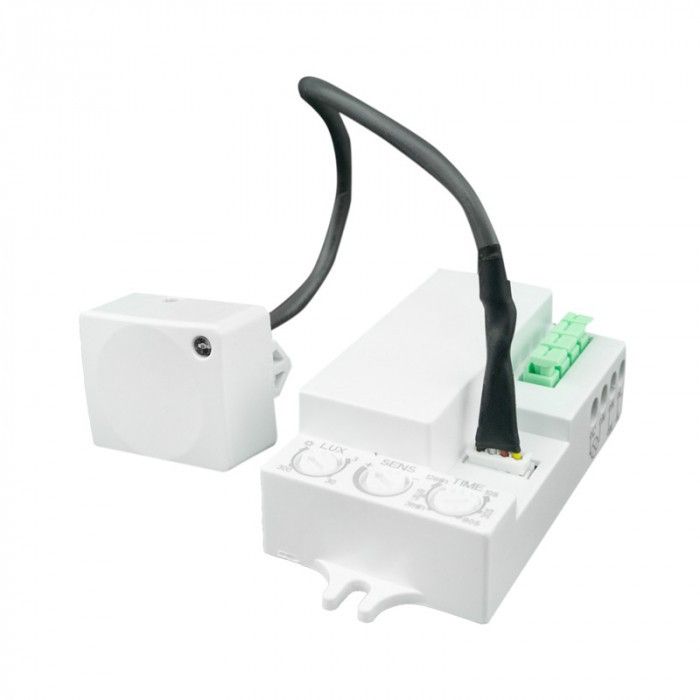 Czujnik ruchu Ecolight mikrofalowy biały do 15 metrów wpuszczany IP20 wym: 6,8 x 4,1 x 2,5 cm - 1 szt.