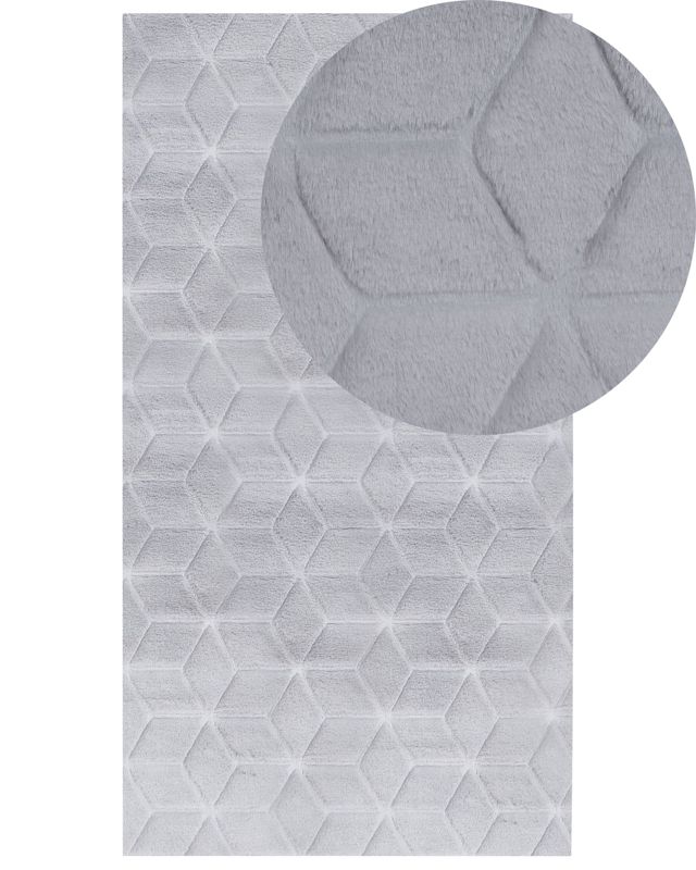 Dywan sztuczne futro królika 80 x 150 cm szary Thatta 1 szt.