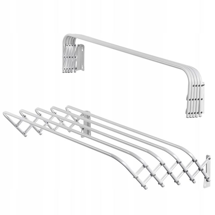 Suszarka Na Pranie KADAX Łazienkowa Harmonijkowa 80 cm Ścienna Naścienna 1szt.
