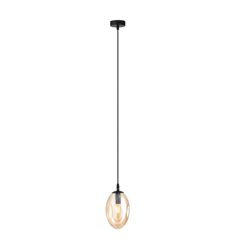 Lampa sufitowa Emibig Astral czarno-miodowy wym: 100 x 12 x 12 cm 1xE14 x 10W 1 szt.