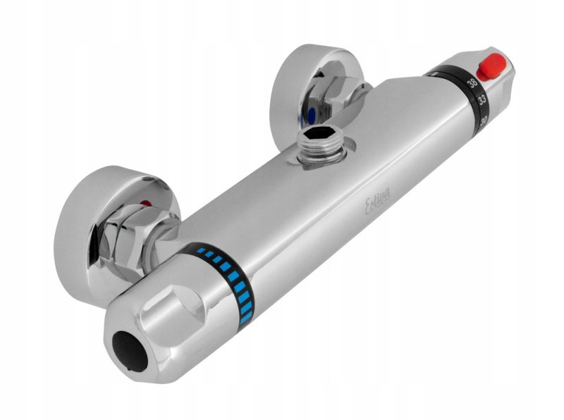 Bateria prysznicowa ścienna Estiva RATOS srebrna termostatyczna 1 szt.
