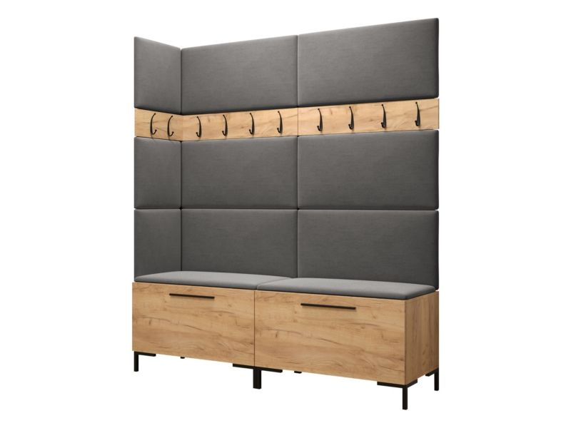 Garderoba MIRJAN 24 Zilion V dąb craft + szary 1 kpl.