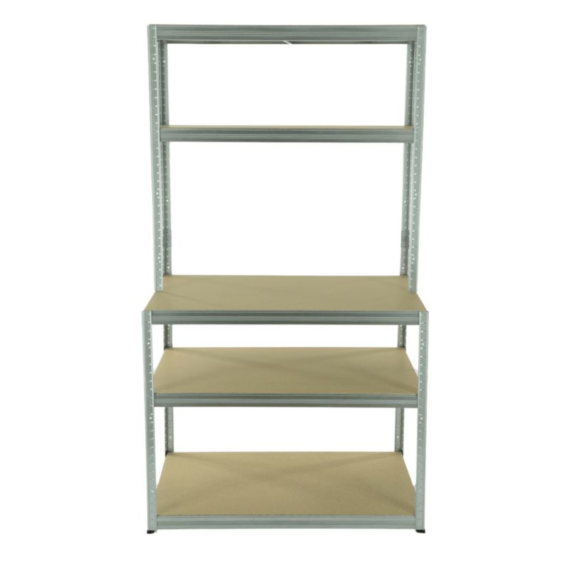 Regał warsztatowy MODO24 metalowy stół roboczy 196x120x60 cm HDF nośność 275 kg 1 szt.