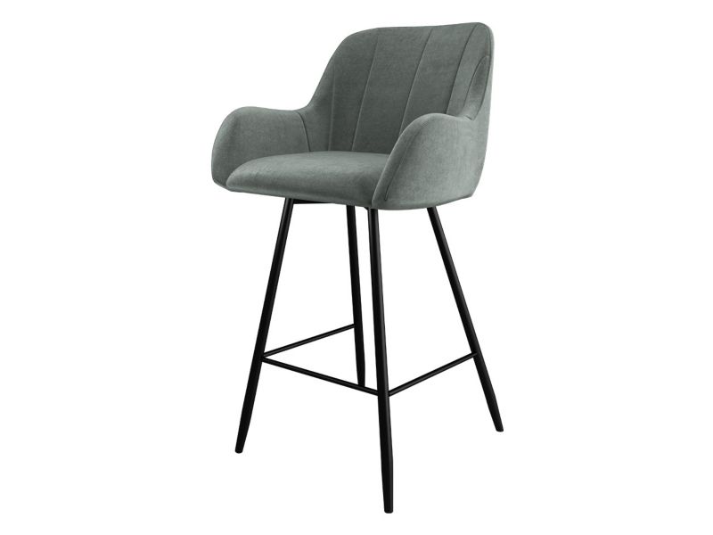 Krzesło barowe MIRJAN 24 Colin platynowy szary 1 szt.