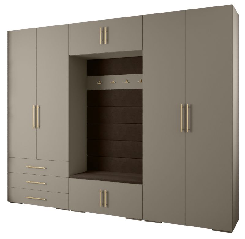 Garderoba do przedpokoju Abiks INOVA 3 Z14 kaszmir+złoty+manila04 1 szt.