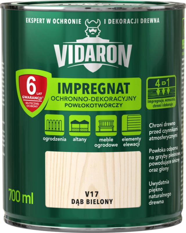 Impregnat do drewna Vidaron dąb bielony 0,7 l