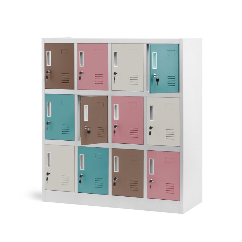 Metalowa szafa socjalna do szatni Jan Nowak Ola 120x109,3x45 cm pastelowa 1 szt