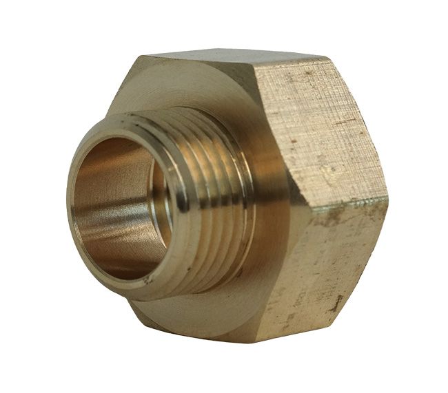 Przedłużka redukcyjna 1/2" x 3/8" mosiężna