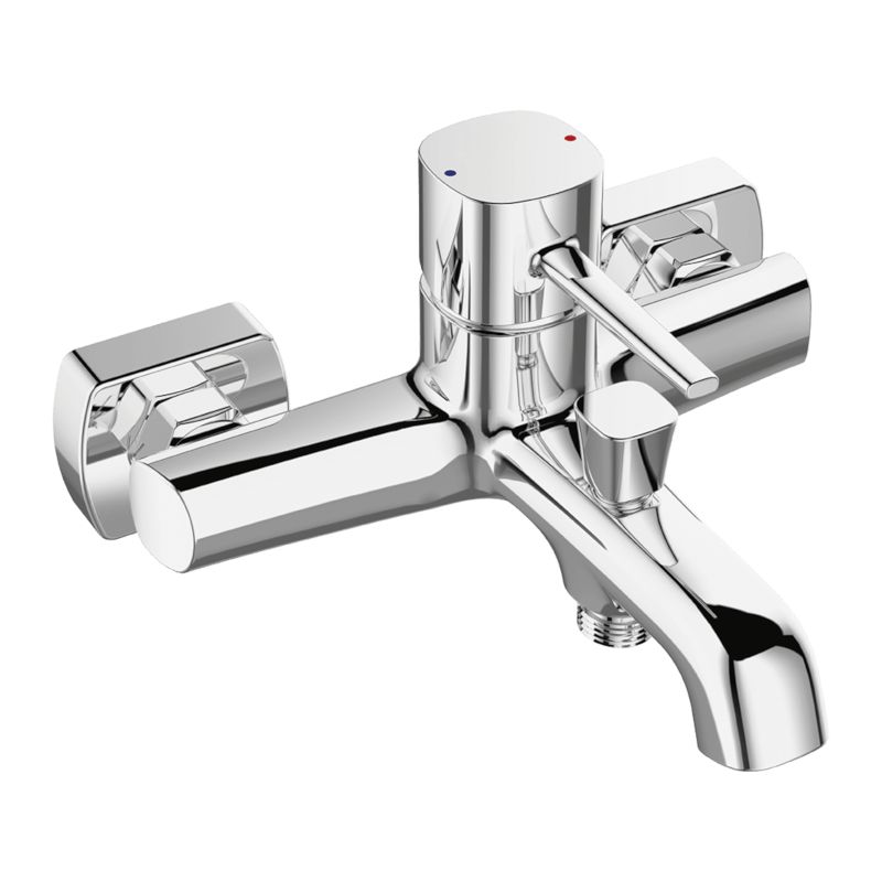 Bateria Wannowa Laveo Ścienna Pola Chrom 1 szt.