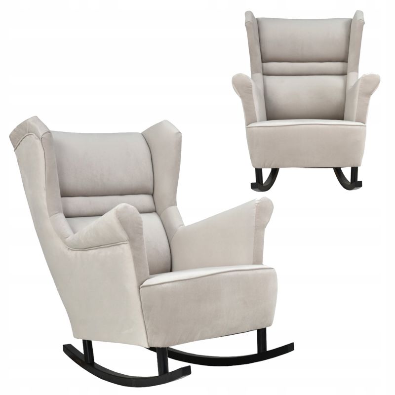 Fotel uszak do salonu bujany Family Meble Zoja beżowy 1szt