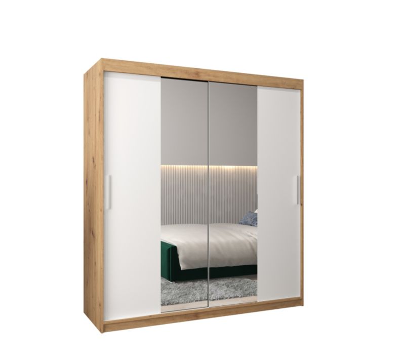 Szafa przesuwna Garderoba Abiks Tokyo 1 180 artisan + biały 1 szt.