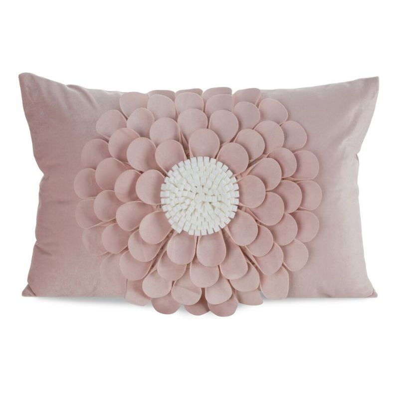 Poszewka Dekoracyjna Flores Eurofirany Pudrowy Róż 30X50 Cm 1 Szt.