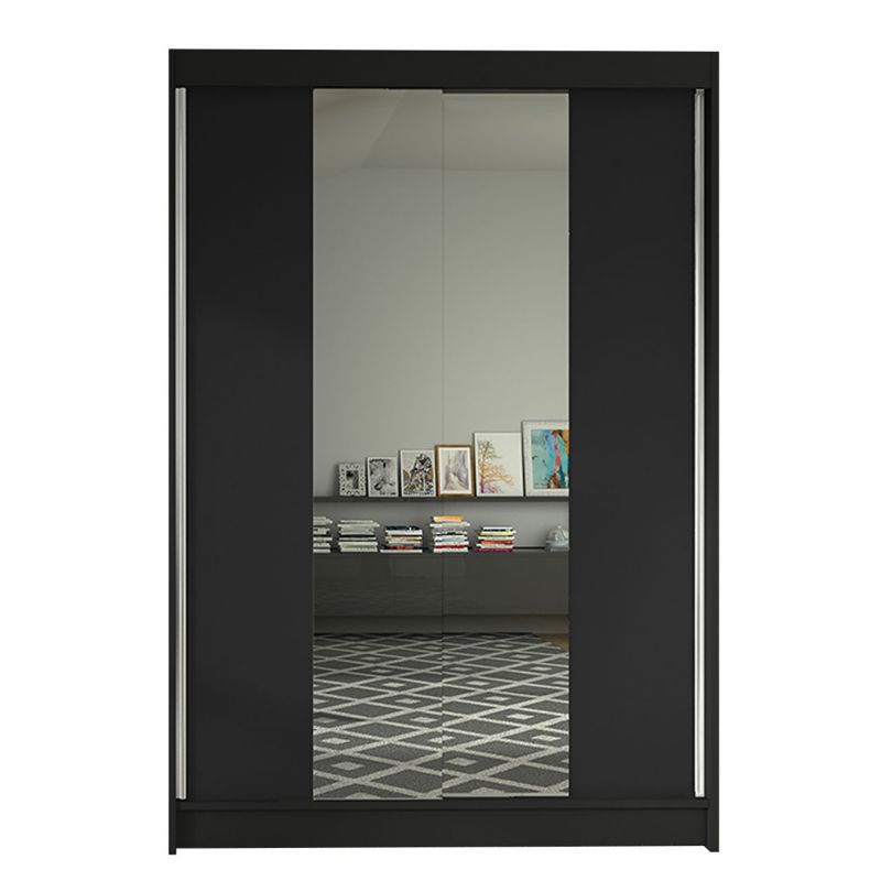 Szafa MIRJAN 24 z drzwiami przesuwnymi Lino II czarny 1 szt.