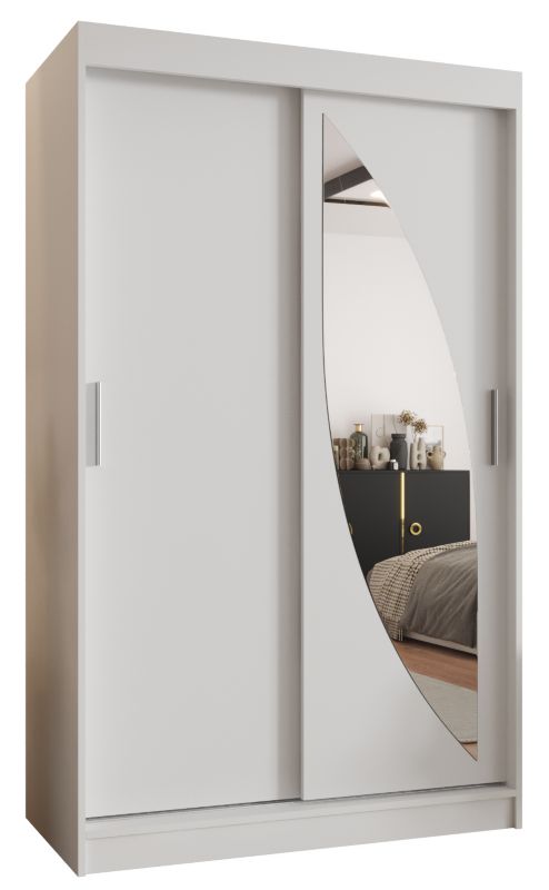 Szafa przesuwna Gardroba Abiks MILO 120 biały mat 1 szt.