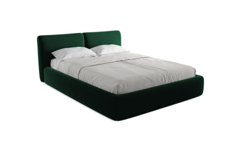 Łóżko LaMiaSofa Hoku z weluru 160x200 lawendowy 1 szt.