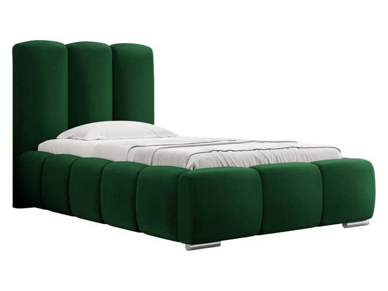 Łóżko tapicerowane MIRJAN 24 Wizko 90x200 butelkowa zieleń 1 szt.