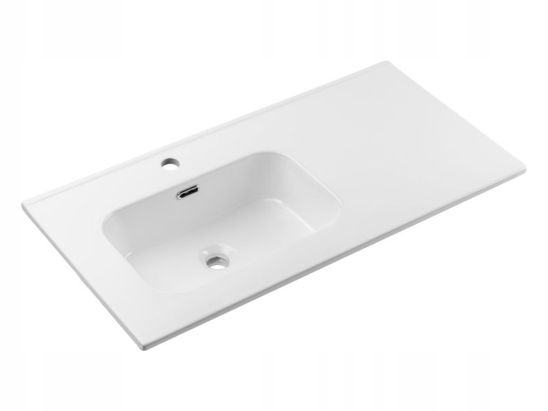 Umywalka meblowa Furnidea 90 cm wpuszczana z blatem biały połysk GO 2 1 szt.