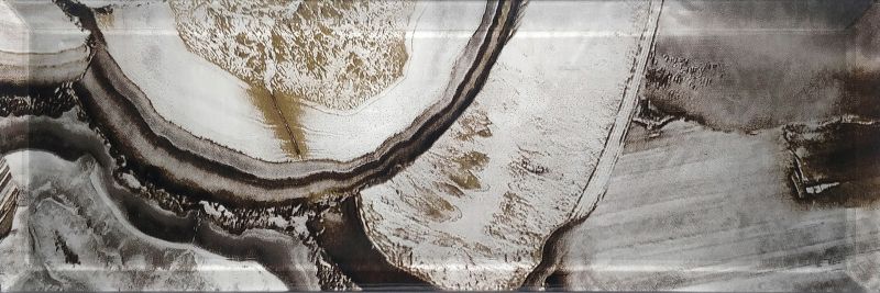 Dekor Agat Brick 10 x 30 dark grey