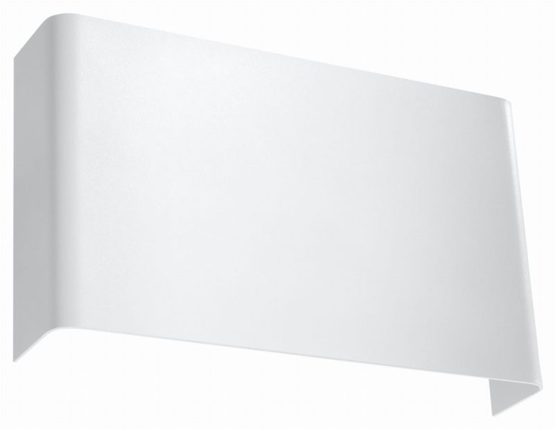 Kinkiet ścienny Sollux Lighting Copertura biały 2 x G9 x 40W IP20 wym: 15 x 25 x 25 cm - 1 szt.