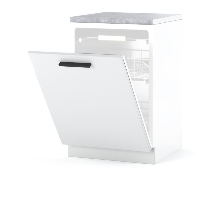 Szafka Kuchenna Hurtownia-Mebli Stojąca Do zmywarki Blanka dolna ZM60 60cm Biały Mat Biały Mat 60x47x85 cm 1szt.