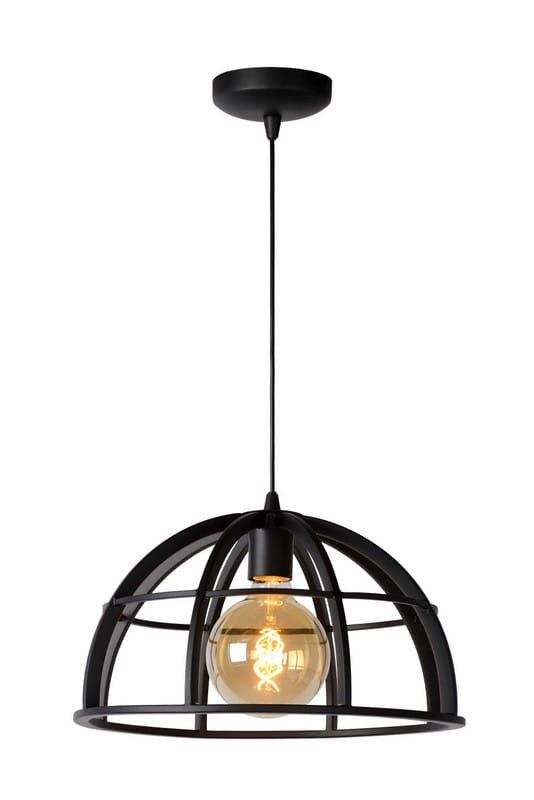 Lampa sufitowa wisząca Lucide Dikra 1002 czarna szerokość 40 cm 1xE27 x 60W 1 szt.