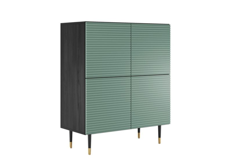 Nowoczesna komoda czterodrzwiowa IMPERIO pistacjowa do salonu