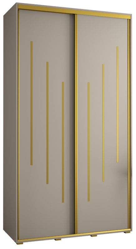 Szafa przesuwna Abiks 60 wysoka Dakota 8 130 kaszmir+kaszmir+złoty 1 szt
