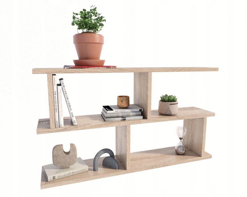 Półka Matkam wisząca LUNA regał Per dąb sonoma 1 szt.