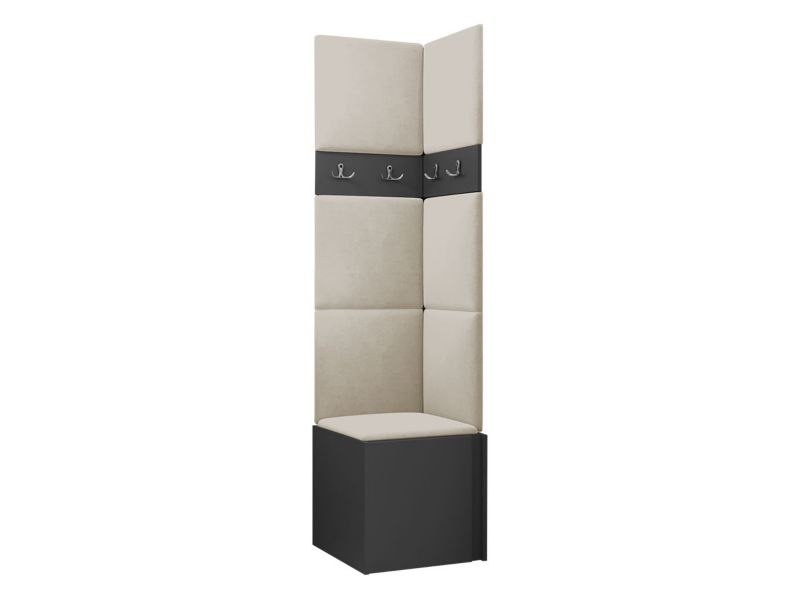 Garderoba MIRJAN 24 Orion XXI grafit + beżowy 1 kpl.