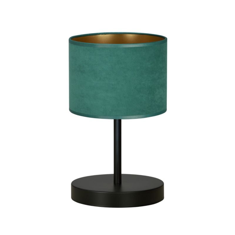 Lampka stołowa Emibig Hilde czarno-zielona 1 x E27 x 15W IP20 wym: 34 x 20 x 20 cm metal - 1 szt.