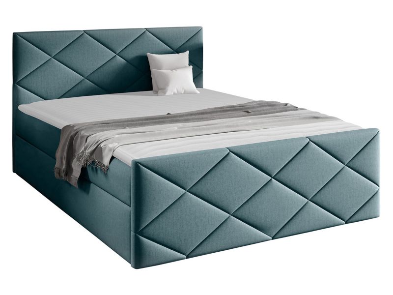 Łóżko kontynentalne MIRJAN 24 Herkules 120x200 turkusowy 1 szt.