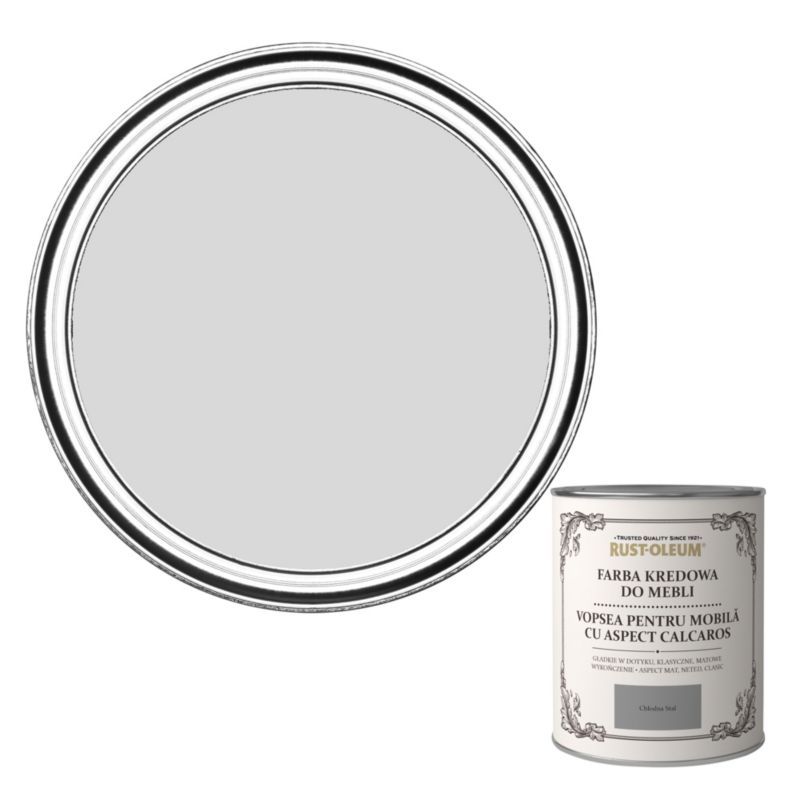 Farba kredowa do mebli Rust-Oleum chłodna stal 0,125 l