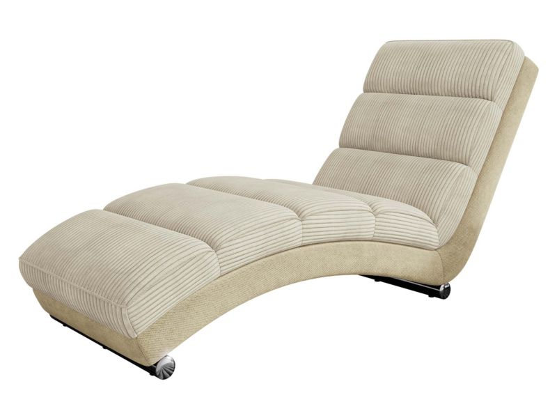 Szezlong MIRJAN 24 wypoczynkowy Holiday Sztruks waniliowy/kość słoniowa 1 szt.