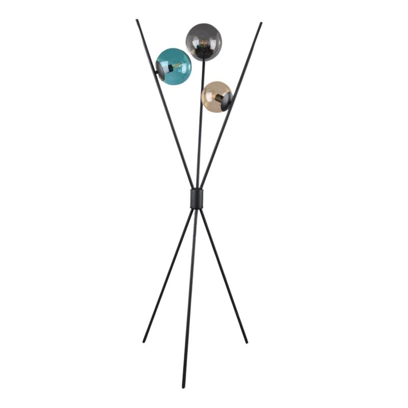 Lampa podłogowa stojąca Trio Lance czarna 3 x E14 x 28W wym: 156 x 60 x 60 cm - 1 szt.