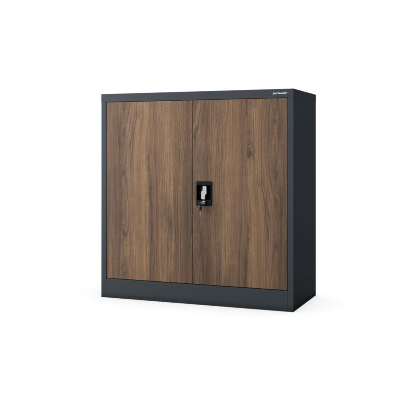 Szafka na akta osobowe Jan Nowak Beata antracytowo-drewniany 93x90x40 cm 1 szt