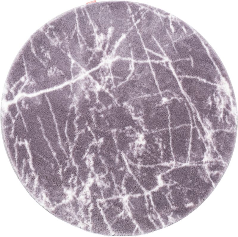 Dywan Multidecor Loren Print 80 cm koło kamień antracyt 1 szt.