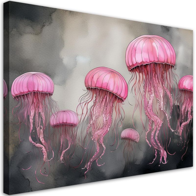 Obraz do salonu sypialni Feeby Abstrakcja Meduzy Morskiej 60x40 cm 1szt