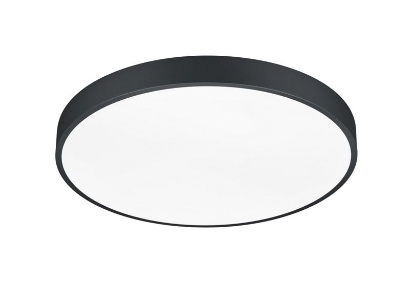 Plafon sufitowy nowoczesny Trio Waco czarno-biały LED 52W 2700K-6000K 6200 lm IP20 wym: 6,5 x 49,5 x 49,5 cm metal - 1 szt.