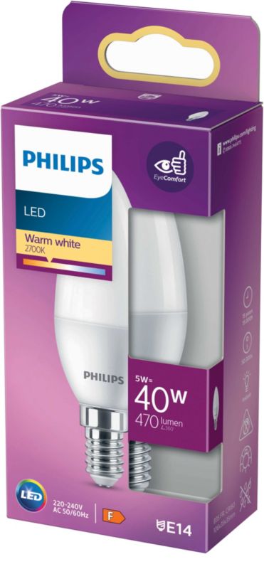Żarówka LED Philips B35 E14 470 lm 2700 K