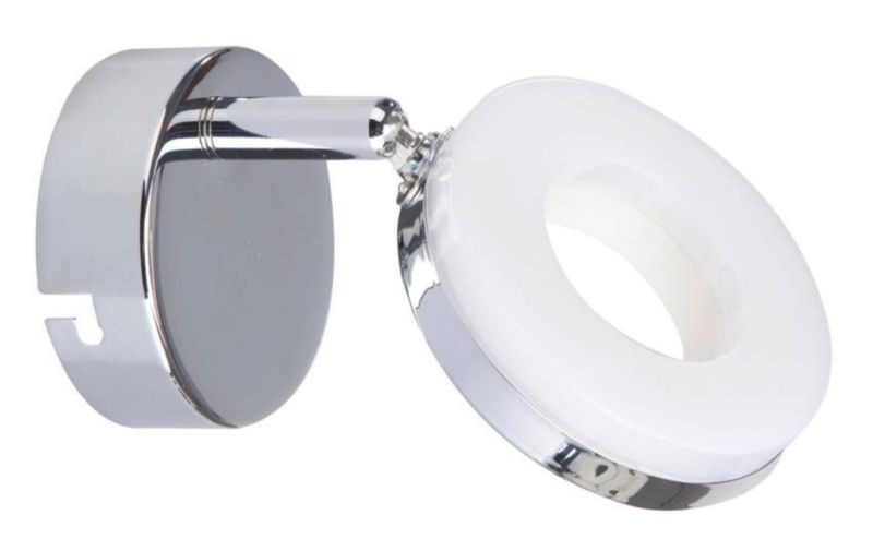 Kinkiet ścienny Candellux Thema chromowany biały LED 5W IP20 wym: 10 x 9 x 12 cm - 1 szt.