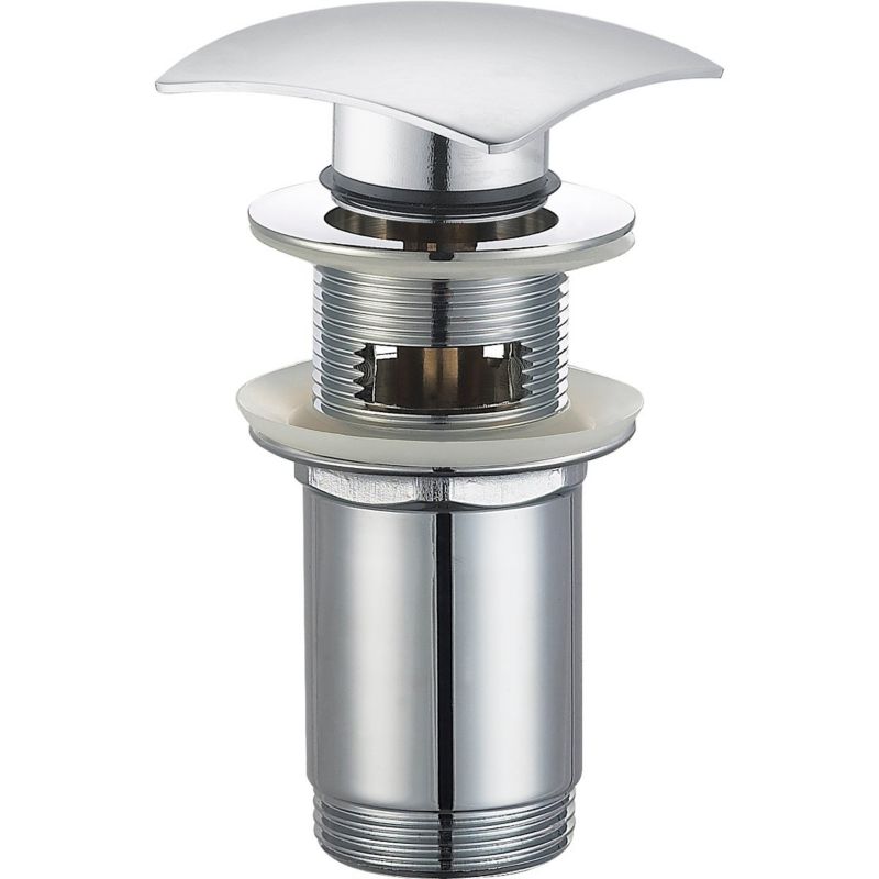 Korek umywalkowy Oltens Halsa klik klak kwadratowy z przelewem chrom 1 szt.